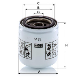 Alyvos filtras W87GJ