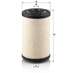 Kuro filtro elementas be metalo BFU900X