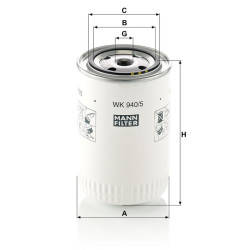 Kuro keitimo filtras WK9405