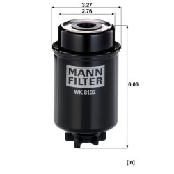 Kuro keitimo filtras WK8102