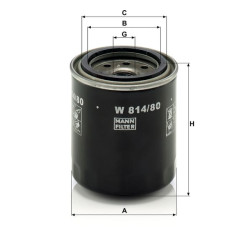 Alyvos filtras Mann and Hummel W81480