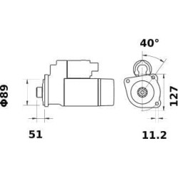Starteris 12V 3,2kW MS962