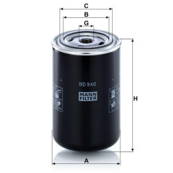 Hidraulinis filtras WD940