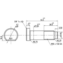 Case - IH MXU100 Maxxum 44011089N Rato varžtas NH