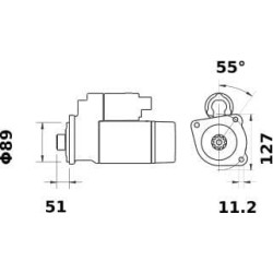 Starteris 24V 5,5kW MS971