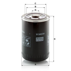 Alyvos filtras W94034