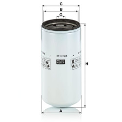 Tepalinės alyvos keitimo filtras WP12308