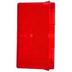 Šviesos sklaidytuvas, raudonas/skaidrus/gintarinis, stačiakampis dešinysis Hella 9EL136825011