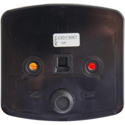 Galinis žibintas dešinysis, kvadratinis, 12V, gintaro/raudono spalvos, prisukamas, 95x54,5x90 mm, Hella 2SD002776241