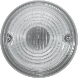 Gabaritinis žibintas 5W, apvalus, 12V, skaidrus, tvirtinamas varžtais, Hella 2PF001259631