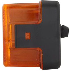 Galinis žibintas dešinysis, stačiakampis, 12/24V, raudonas/oranžinis, tvirtinamas varžtais, 170x62x75 mm, Hella 2SD002582021