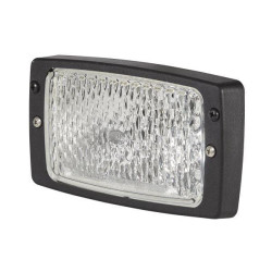 Halogeninis darbo žibintas, 55/70W, stačiakampis, 12/24V, skaidrus, 182x103x102mm AMP kištukas, Hella 1GB006213111