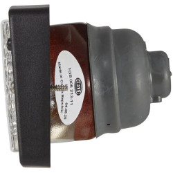 Halogeninis darbo žibintas, 55/70W, stačiakampis, 12/24V, skaidrus, 182x103x102mm AMP kištukas, Hella 1GB006213111