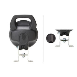 Darbo žibintas halogeninis, 55/70W, apvalus, 12/24V, skaidrus/baltas, spaustukas, skersmuo 168mm, Hella 1G4003470001