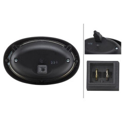 Darbo žibintas halogeninis, ovalus, 12 V, skaidrus/baltas, 165 x 74 x 105 mm AMP kištukas, Hella 1GA996161101