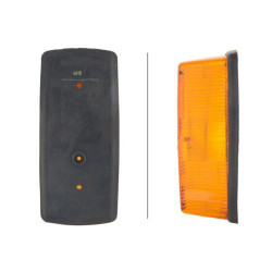 Posūkio lemputė RH 21W, stačiakampė, 12/24V, gintaro spalvos, prisukama, 146xHella 2BA001277021