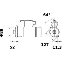 Starteris 12V 2,5KW MS969