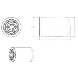 Hidraulinis filtras Donaldson P179342 P179342