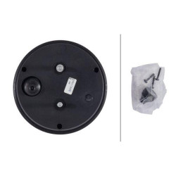 Stabdžių žibintas apvalus, 12/24V, raudonas, prisukamas, skersmuo 122,5 mm, Hella 2TA964169061