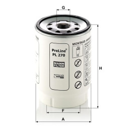 Kuro keitimo filtras PL270X