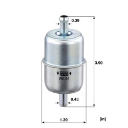 Integruotas kuro filtras WK54