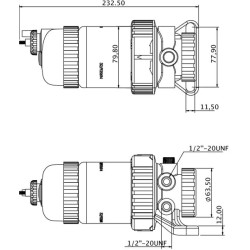 Kuro filtro mazgas, Kramp 1458862KR