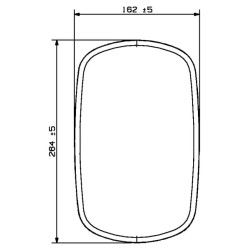 Veidrodėlio galvutė 252x151 1200R 7182301A