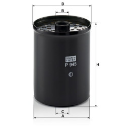 Kuro filtro elementas P945X