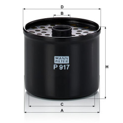 Kuro filtro elementas P917X