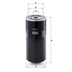 Hidraulinis filtras Mand H WD962