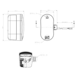 Case - IH Optum 300 CVX AFS ConnectTractor 06/21- 347LED0105 Krypties ir padėties lemputė, LED, kairė, tinka CNH