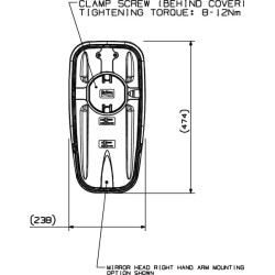Case - IH Puma 125 7135014AM Motorizuotas ir šildomas veidrodis 12V (RH)