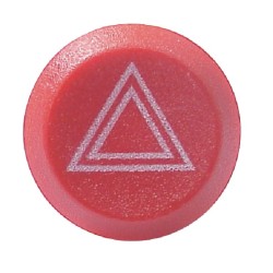 Case - IH 745S 11100100PN Stūmimo jungiklis, avariniai žibintai, apvalūs, raudoni