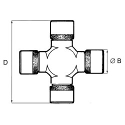 Case - IH 745S 070610007 Skersinis kakliukas, Ø 38x106 mm