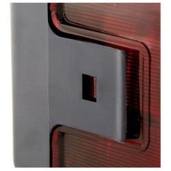 Case - IH 745S 2SD002582021 Galinis žibintas RH stačiakampis, 12/24V, raudona/oranžinė, užsukamas, 170x62x75mm, Hella