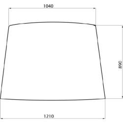 Case - IH 844 D7010 priekinis stiklas