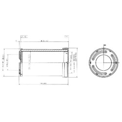 Case - IH Puma 200 Tier 4B 09/17- P783544 Vidinis oro filtras Donaldson