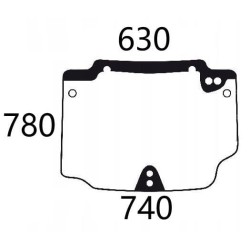 Case - IH Quantum 105F 5196371N galinio lango viršutinė dalis