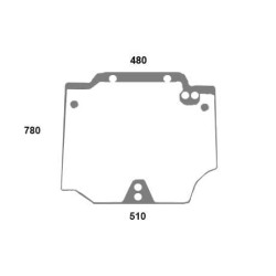 Case - IH Quantum 90N 44911821N Galinis stiklas
