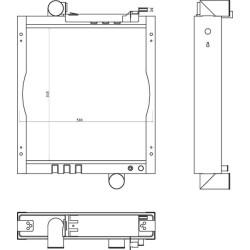 John Deere SE6300 AL116668N radiatorius JD