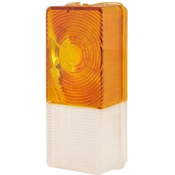 Case - IH 845 / 845XL 9EL112744001 Šviesus objektyvas, gintaro spalvos / skaidrus, stačiakampis 170x75 mm LH / RH Hella