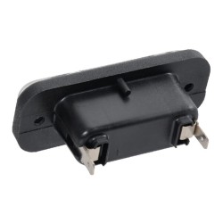 John Deere SE6100 2KA003738057 Valstybinio numerio apšvietimas 5W, stačiakampis, 12V, skaidrus, užsukamas, 82,5x32,5 mm, Hella