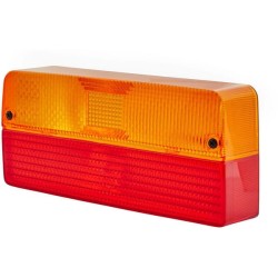 John Deere SE6010 9EL147992001 Šviesus objektyvas, raudonas/gintarinis, stačiakampis LH/RH Hella