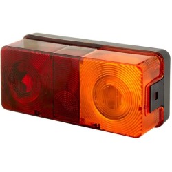 Case - IH 1046 2SD002582021 Galinis žibintas RH stačiakampis, 12/24V, raudona/oranžinė, užsukamas, 170x62x75mm, Hella