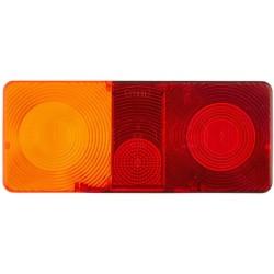 Case - IH 1046 9EL112743001 Šviesus objektyvas, gintarinis/raudonas, stačiakampis galinis/kairės Hella