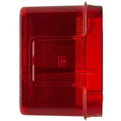 Case - IH 1046 9EL112743001 Šviesus objektyvas, gintarinis/raudonas, stačiakampis galinis/kairės Hella