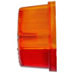 Case - IH 1246 9EL115003011 Šviesus objektyvas, gintarinis/raudonas, kvadratinis LH/RH/galinis Hella