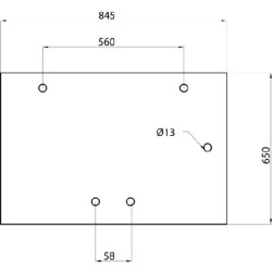 Case - IH 3210 D7017 galinio lango viršutinė dalis
