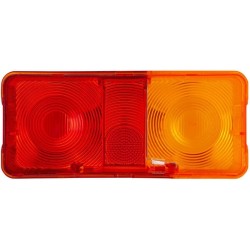 Case - IH 946 9EL112743001 Šviesus objektyvas, gintaro spalvos/raudonas, stačiakampis galinis/kairės Hella