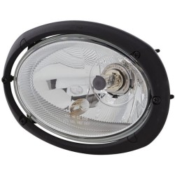 John Deere Įvairūs modeliai 1AB996157081 Priekinis žibintas halogeninis, apvalus, 12V, varžtas, 207x126x147mm, Hella
